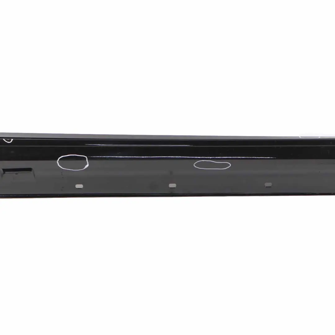 W218 Side Skirt Right O/S Door Sill Cover Obsidian Black Metallic - 197 to Mercedes with Part number A2186981000 Mercedes W218 Side Skirt Right O/S Door Sill Cover Obsidian Black Metallic - 197 - SKU A2186981000-OB - Part number A2186981000