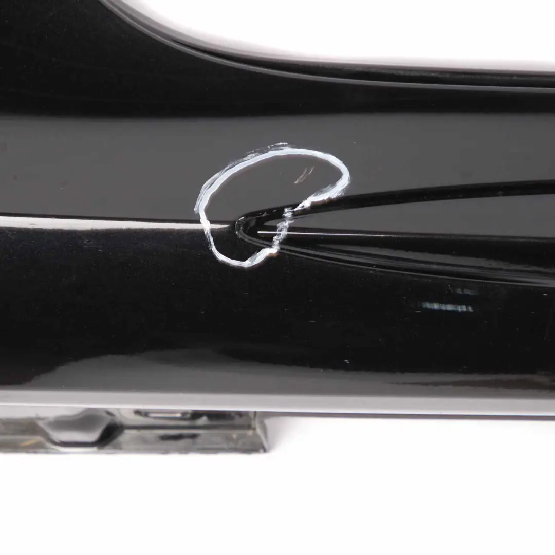 Mercedes W218 Side Skirt Right O/S Door Sill Cover Obsidian Black Metallic - 197 - SKU A2186981000-OB - Part number A2186981000