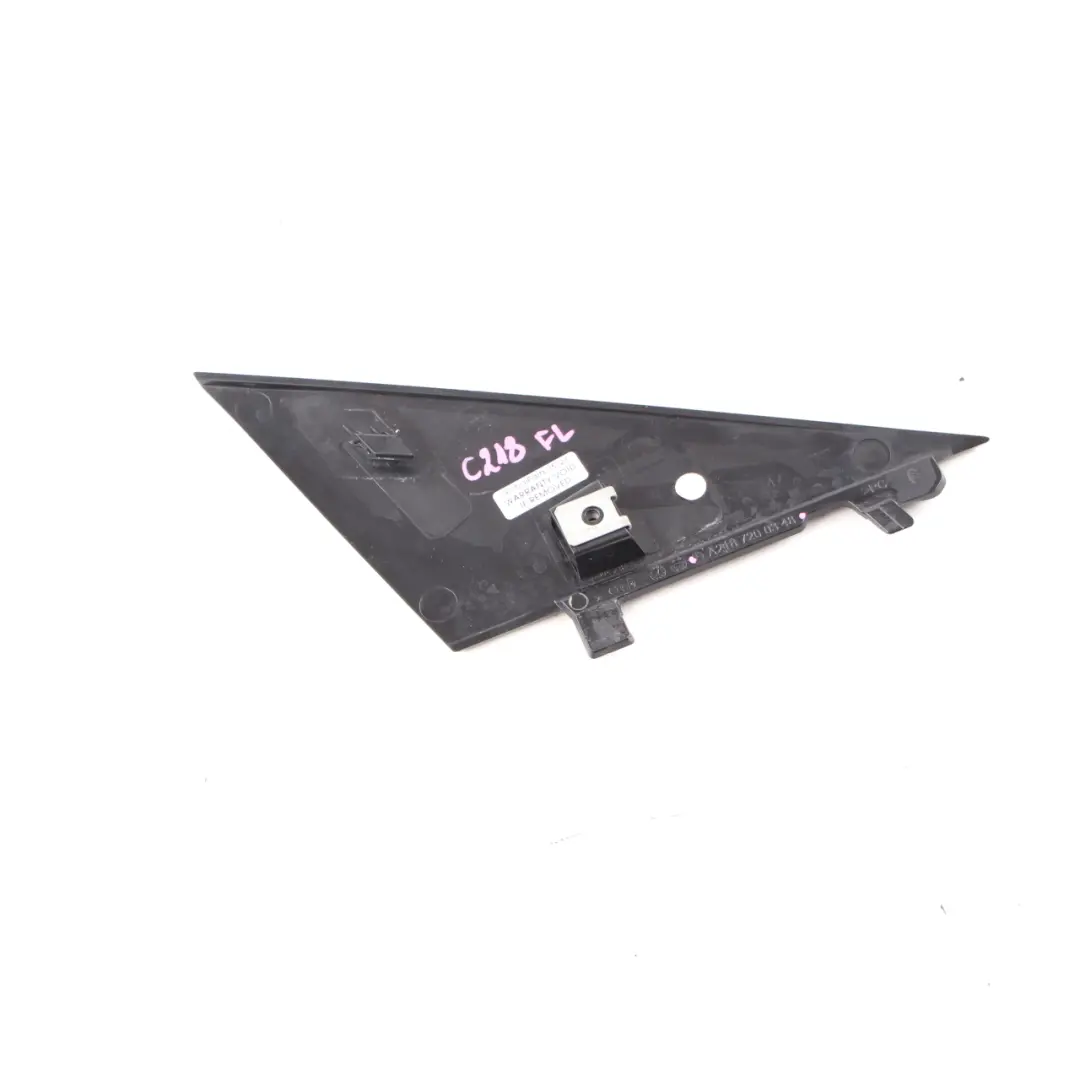 W218 Wing Mirror Triangle Front Left N/S Trim Covering Panel Black to Mercedes with Part number A2187200348 Mercedes W218 Wing Mirror Triangle Front Left N/S Trim Covering Panel Black - SKU A2187200348 - Part number A2187200348