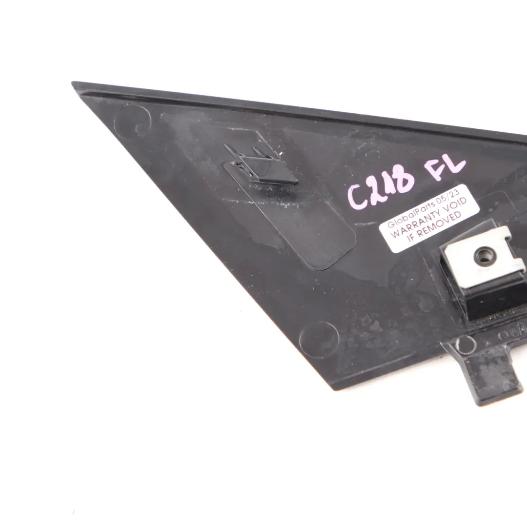 W218 Wing Mirror Triangle Front Left N/S Trim Covering Panel Black to Mercedes with Part number A2187200348 Mercedes W218 Wing Mirror Triangle Front Left N/S Trim Covering Panel Black - SKU A2187200348 - Part number A2187200348