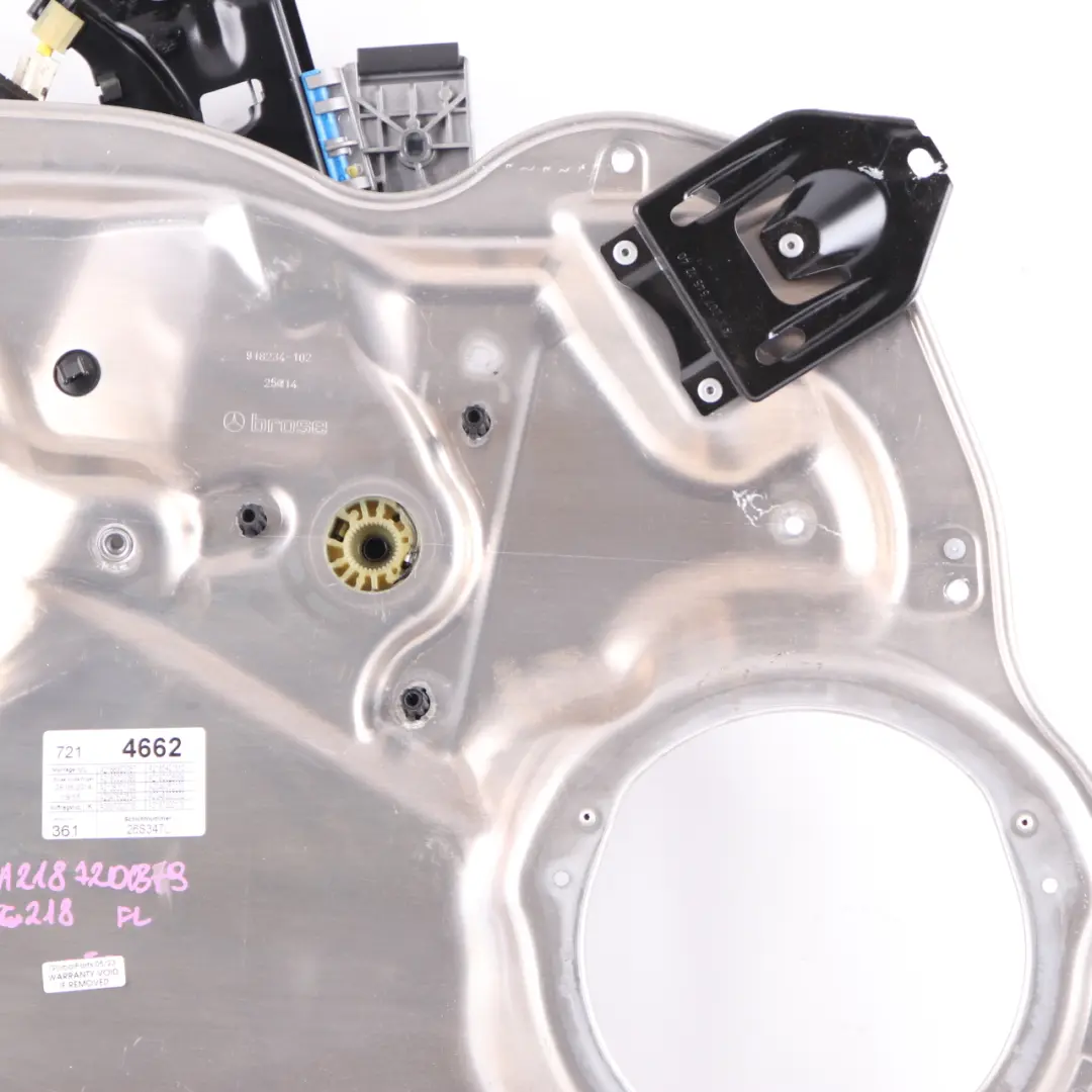 W218 Front Window Lifter Regulator Door Panel Left N/S to Mercedes CLS with Part number A2187200379 Mercedes CLS W218 Front Window Lifter Regulator Door Panel Left N/S - SKU A2187200379 - Part number A2187200379