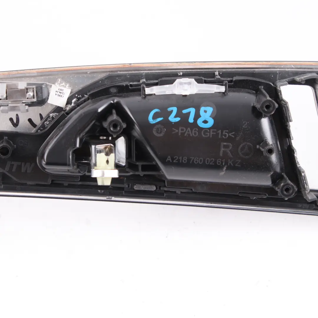 W218 Door Handle Trim Interior Front Right O/S Wood to Mercedes CLS with Part number A2187206280 Mercedes CLS W218 Door Handle Trim Interior Front Right O/S Wood - SKU A2187206280 - Part number A2187206280