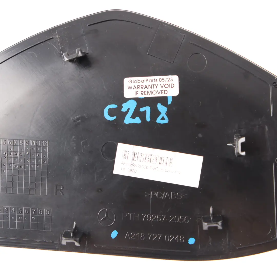 W218 Door Card Cover Trim Panel Front Right O/S Black to Mercedes CLS with Part number A2187270248 Mercedes CLS W218 Door Card Cover Trim Panel Front Right O/S Black - SKU A2187270248 - Part number A2187270248