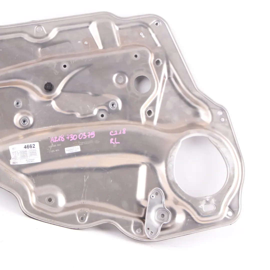 Window Lifter Holder Mercedes CLS W218 Rear Left N/S Window Regulator Mount to with Part number A2187300379 Window Lifter Holder Mercedes CLS W218 Rear Left N/S Window Regulator Mount - SKU A2187300379 - Part number A2187300379