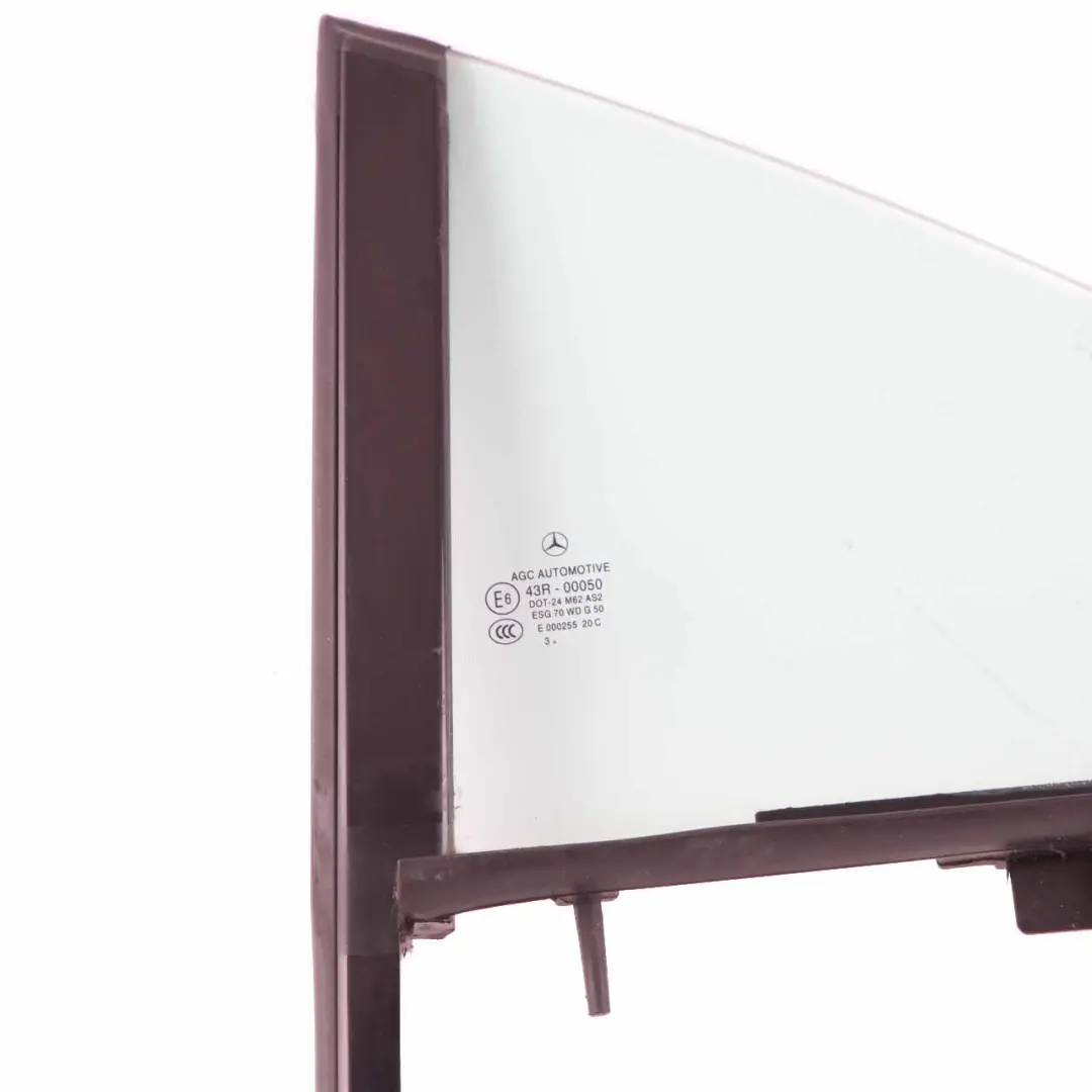 Mercedes CLS W218 Window Glass Rear Door Left N/S Quarter Green AS2 - SKU A2187302300 - Part number A2187302300