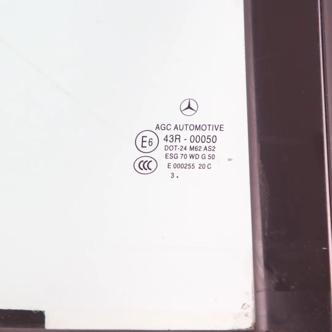 Mercedes CLS W218 Window Glass Rear Door Right O/S Quarter Green AS2 - SKU A2187302400 - Part number A2187302400