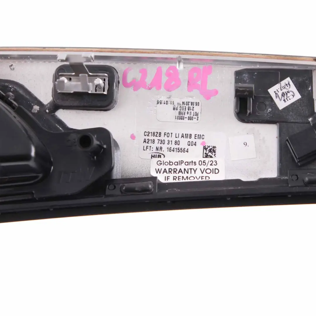 W218 Door Handle Trim Strip Interior Rear Left N/S Wood to Mercedes CLS with Part number A2187303180 Mercedes CLS W218 Door Handle Trim Strip Interior Rear Left N/S Wood - SKU A2187303180 - Part number A2187303180