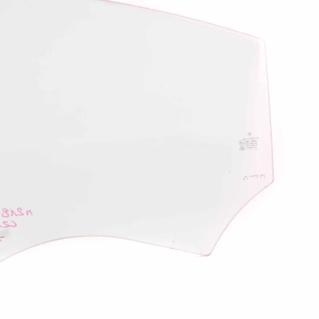 W218 Side Window Rear Door Left N/S Glass Glazing AS2 to Mercedes CLS with Part number A2187350500 Mercedes CLS W218 Side Window Rear Door Left N/S Glass Glazing AS2 - SKU A2187350500 - Part number A2187350500