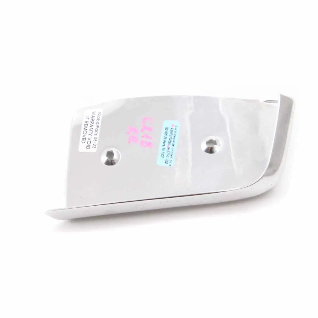 W218 Door Card Trim Cover Edge Rear Right O/S Chrome to Mercedes CLS with Part number A2187370288 Mercedes CLS W218 Door Card Trim Cover Edge Rear Right O/S Chrome - SKU A2187370288 - Part number A2187370288