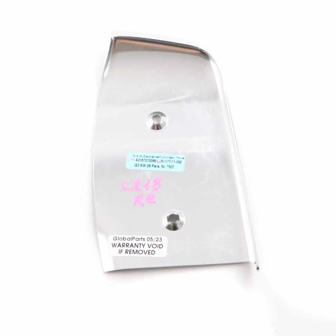 Mercedes CLS W218 Scheda Porta Coperchio Bordo Posteriore Destro - SKU A2187370288 - Numero di parte A2187370288