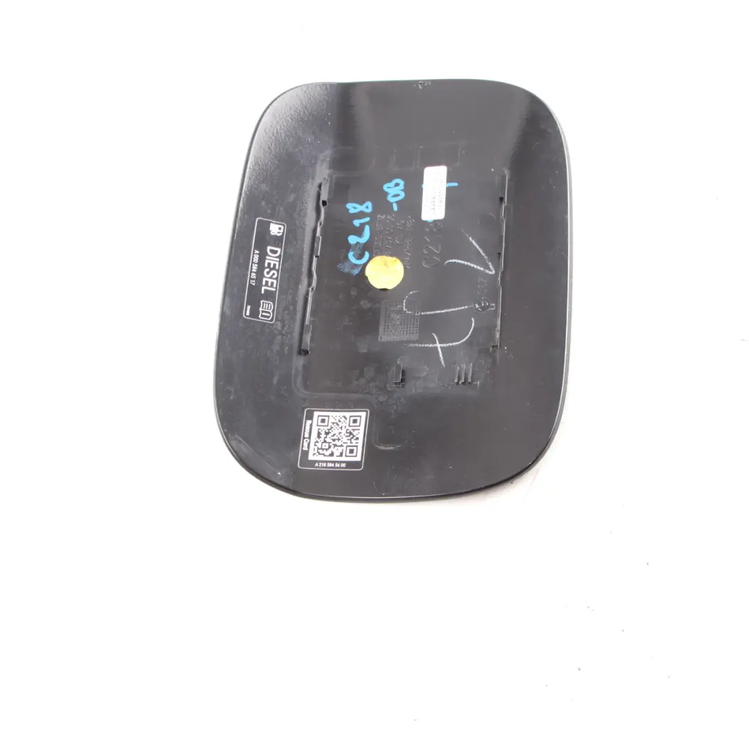 Mercedes CLS W218 Fuel Flap Tank Cap Cover Obsidian Black - 197 - SKU A2187570006-OB - Part number A2187570006