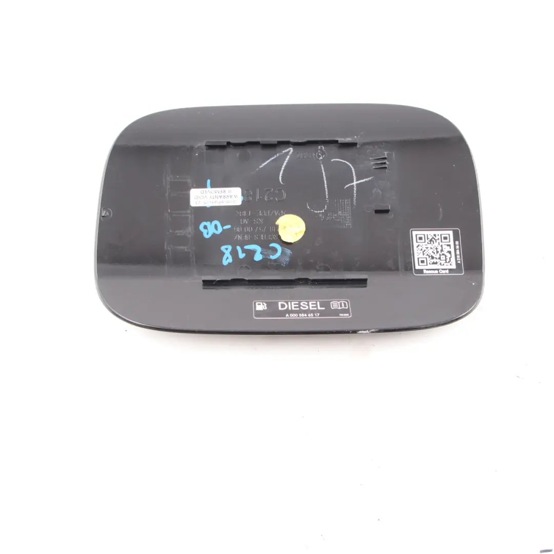 Mercedes CLS W218 Fuel Flap Tank Cap Cover Obsidian Black - 197 - SKU A2187570006-OB - Part number A2187570006