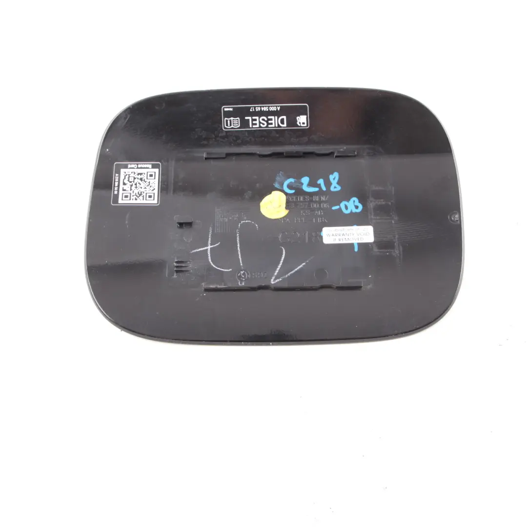 Mercedes CLS W218 Fuel Flap Tank Cap Cover Obsidian Black - 197 - SKU A2187570006-OB - Part number A2187570006