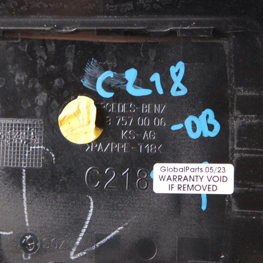 Mercedes CLS W218 Fuel Flap Tank Cap Cover Obsidian Black - 197 - SKU A2187570006-OB - Part number A2187570006