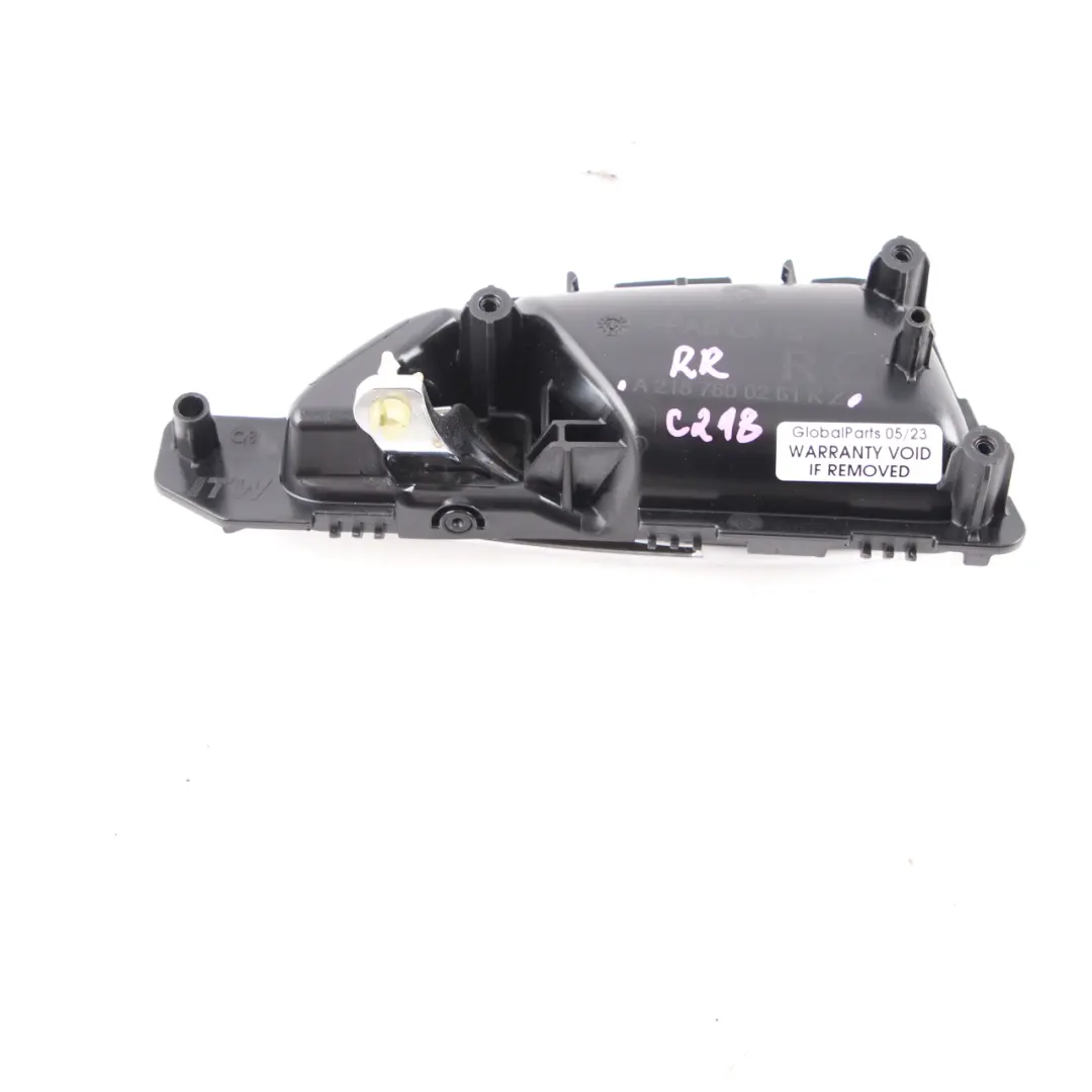 W218 Door Handle Interior Trim Front Rear Right O/S to Mercedes CLS with Part number A2187600261 Mercedes CLS W218 Door Handle Interior Trim Front Rear Right O/S - SKU A2187600261 - Part number A2187600261