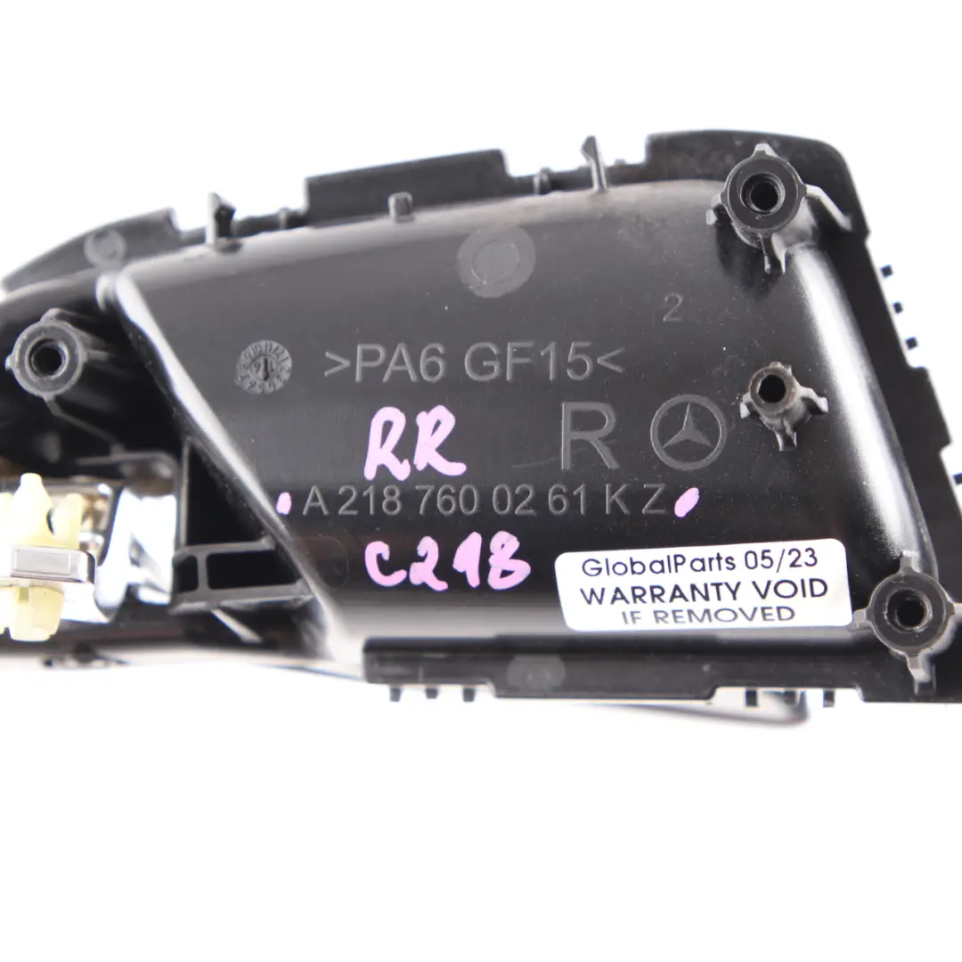 Mercedes CLS W218 Door Handle Interior Trim Front Rear Right O/S - SKU A2187600261 - Part number A2187600261