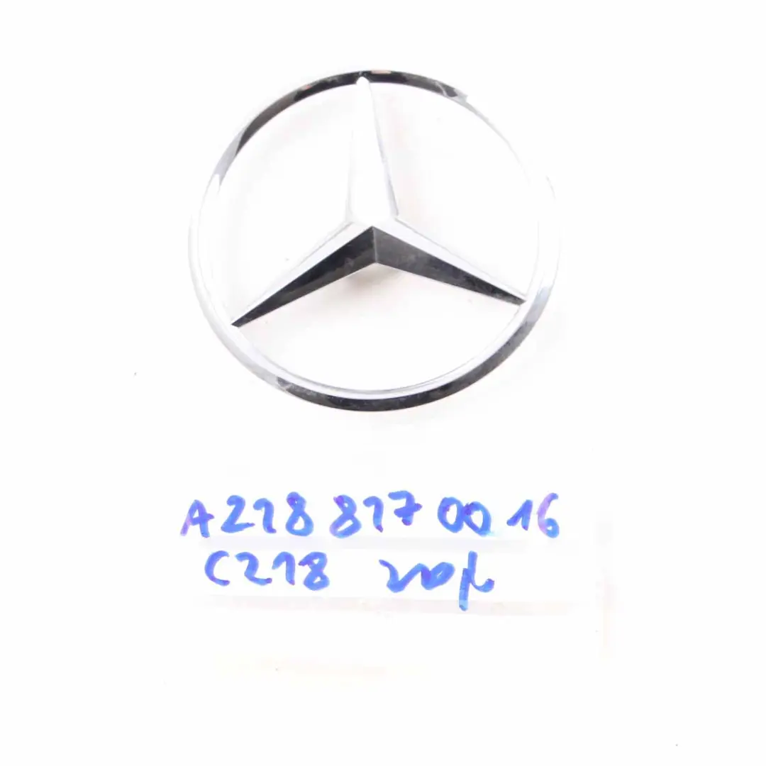W218 Trunk Emblem Rear Lid Tailgate Star Logo Badge to Mercedes CLS with Part number A2188170016 Mercedes CLS W218 Trunk Emblem Rear Lid Tailgate Star Logo Badge - SKU A2188170016 - Part number A2188170016
