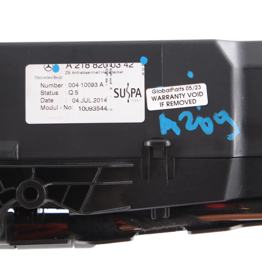 Tailgate Lock Motor Mercedes W212 W218 Trunk Lid Automatic Close - SKU A2188200342 - Part number A2188200342