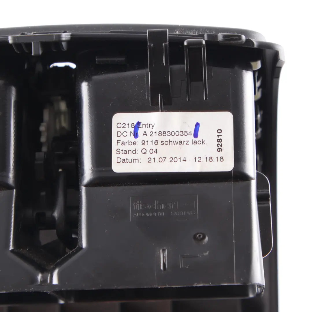 W218 Centre Console Rear Air Vent Nozzle Grill Trim to Mercedes CLS with Part number A2188300354 Mercedes CLS W218 Centre Console Rear Air Vent Nozzle Grill Trim - SKU A2188300354 - Part number A2188300354