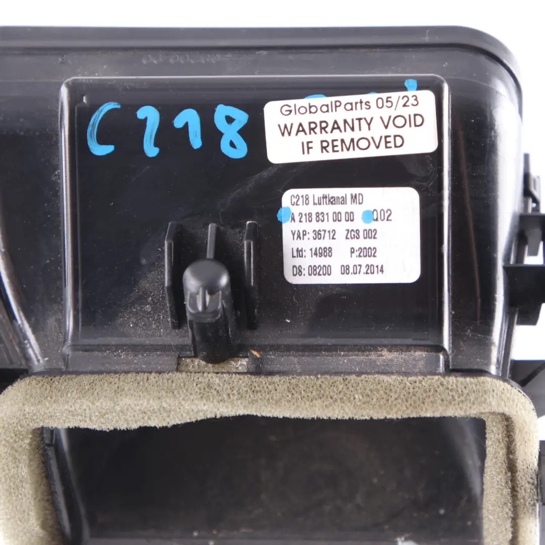 Vent Mercedes W218 Center Dash Dashboard Trim Fresh Air Vent to Air with Part number A2188310000 Air Vent Mercedes W218 Center Dash Dashboard Trim Fresh Air Vent - SKU A2188310000 - Part number A2188310000
