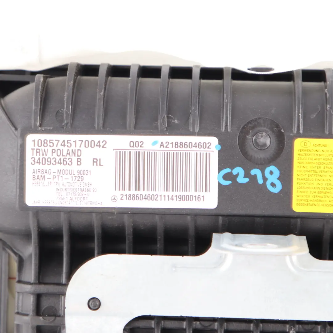 W218 Airbag Passenger Side Front Dashboard Air Bag to Mercedes with Part number A2188604602 Mercedes W218 Airbag Passenger Side Front Dashboard Air Bag - SKU A2188604602 - Part number A2188604602