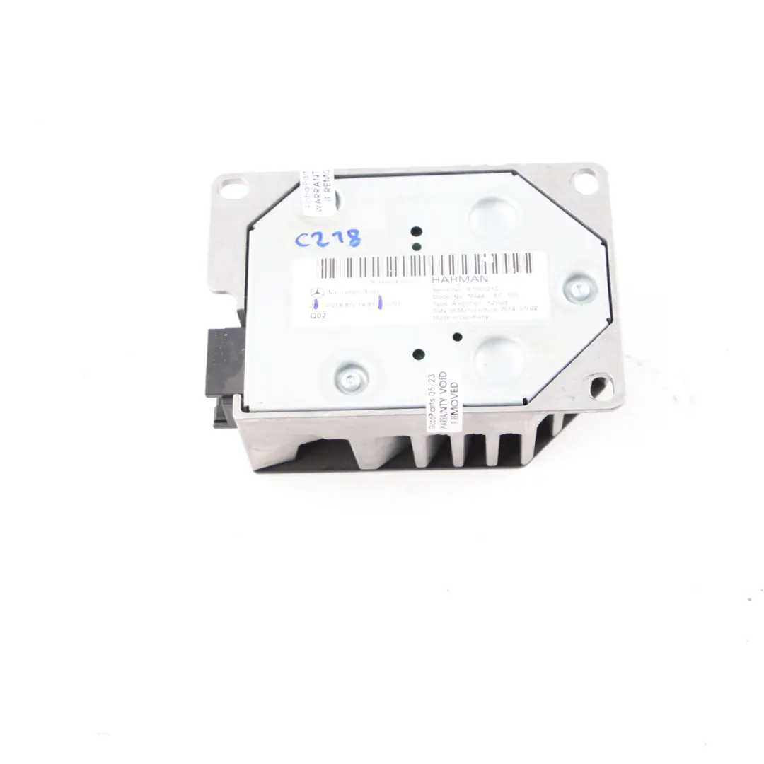 Audio Amplifier Mercedes W218 Harman Kardon Subwoofer Control Unit - SKU A2188701489 - Part number A2188701489