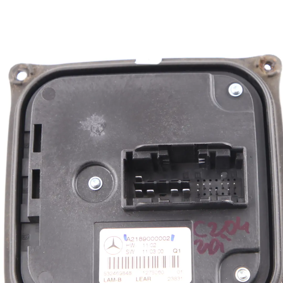 Module Phares Mercedes W204 CLS W218 Unité contrôle ballasts Avant pour à propos du numéro de pièce A2189000002 Module Phares Mercedes W204 CLS W218 Unité contrôle ballasts Avant - SKU A2189000002 - Numéro de pièce A2189000002