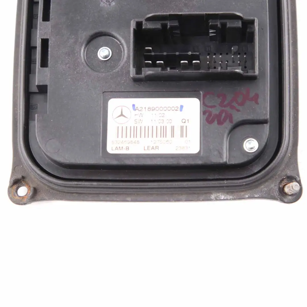  Headlight Module Mercedes W204 CLS W218 Ballast Control Unit Front - SKU A2189000002 - Part number A2189000002