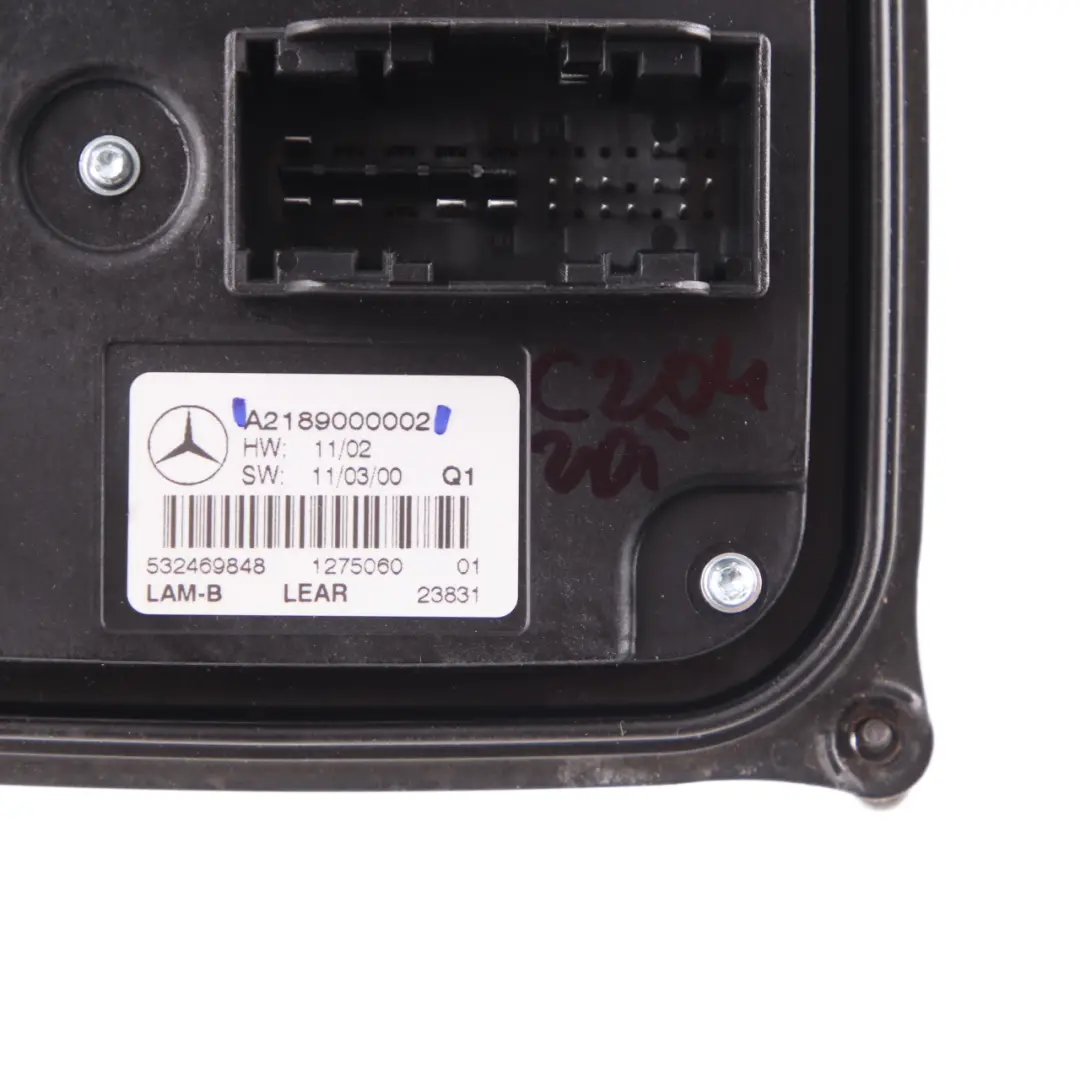  Headlight Module Mercedes W204 CLS W218 Ballast Control Unit Front - SKU A2189000002 - Part number A2189000002