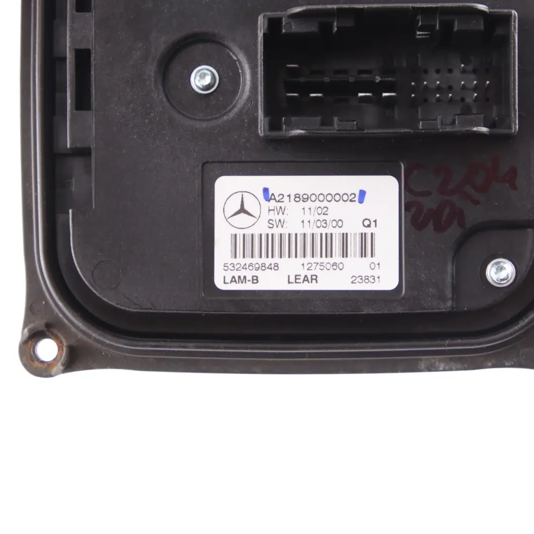 W218 Moduł Świateł Przetwornica LED do Mercedes W204 CLS o numerze A2189000002 Mercedes W204 CLS W218 Moduł Świateł Przetwornica LED - SKU A2189000002 - Numer Części A2189000002