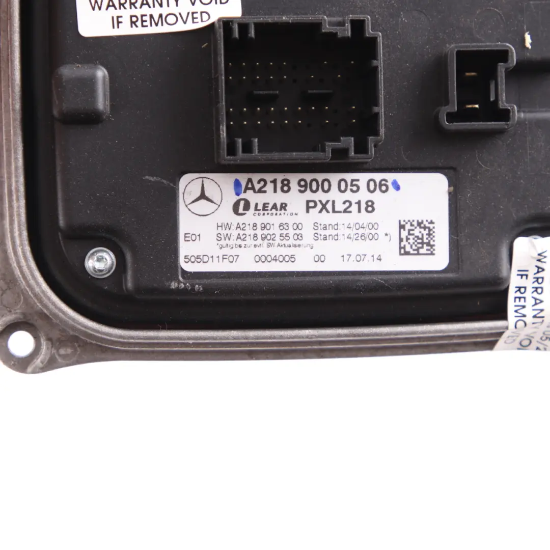 W218 Headlight Module Front Left Right N/O/S LED Unit to Mercedes CLS with Part number A2189000506 Mercedes CLS W218 Headlight Module Front Left Right N/O/S LED Unit - SKU A2189000506 - Part number A2189000506