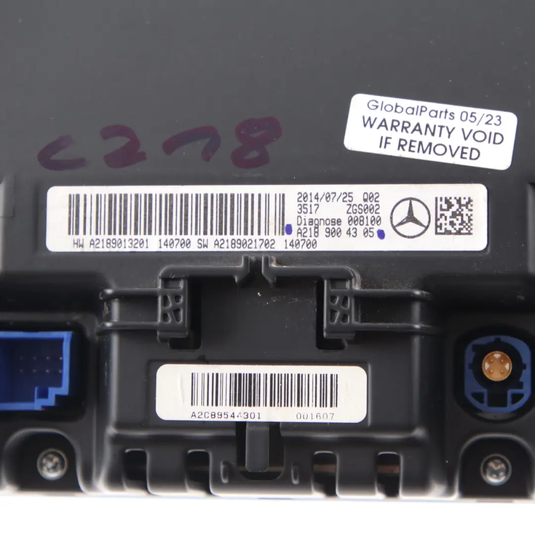 W218 Display Screen Information Sat Navigation Dashboard to Mercedes with Part number A2189004305 Mercedes W218 Display Screen Information Sat Navigation Dashboard - SKU A2189004305 - Part number A2189004305