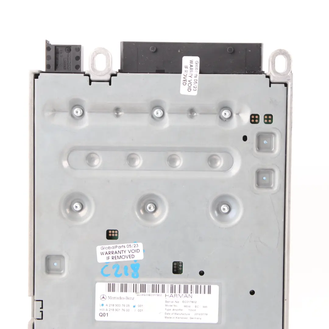W218 W246 Sound Audio Amplifier Harman Becker to Mercedes W212 CLS with Part number A2189007605 Mercedes W212 CLS W218 W246 Sound Audio Amplifier Harman Becker - SKU A2189007605 - Part number A2189007605
