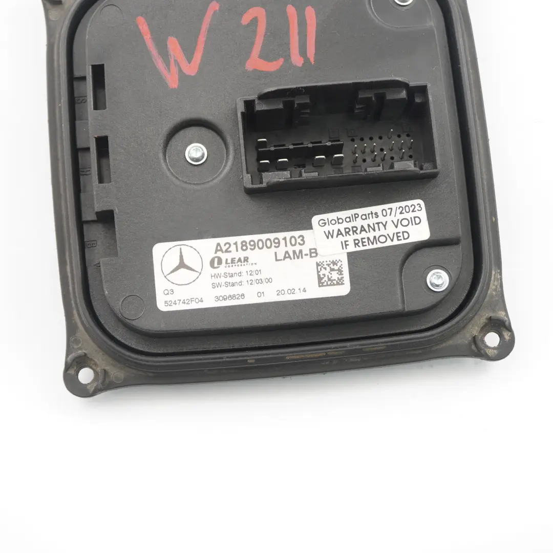  Headlight Module Mercedes W204 C218 W246 Front Ballast Control Unit - SKU A2189009103 - Part number A2189009103