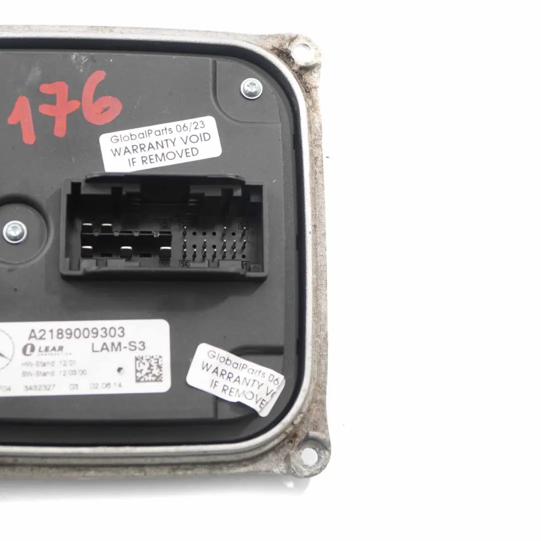 W156 W176 Modulo Fari Zavorra Unità Controllo LED Anteriore per Mercedes con numero di parte A2189009303 Mercedes W156 W176 Modulo Fari Zavorra Unità Controllo LED Anteriore - SKU A2189009303 - Numero di parte A2189009303