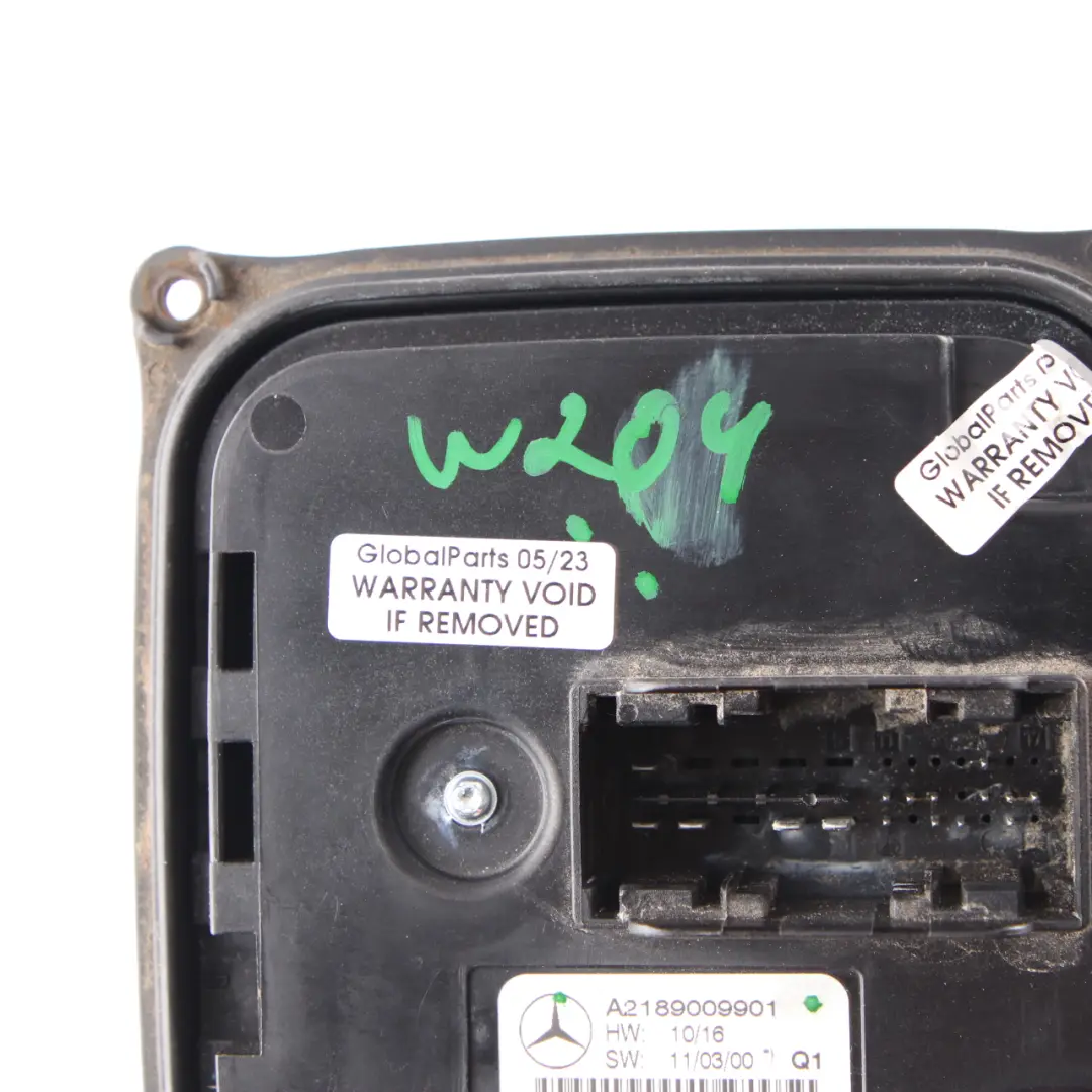 Mercedes W204 LED Unidad control nivel de los faros Módulo balasto - SKU A2189009901 - Número de pieza A2189009901