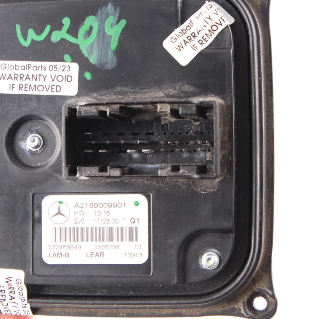 LED Headlight Level Control Unit Ballast Module to Mercedes W204 with Part number A2189009901 Mercedes W204 LED Headlight Level Control Unit Ballast Module - SKU A2189009901 - Part number A2189009901