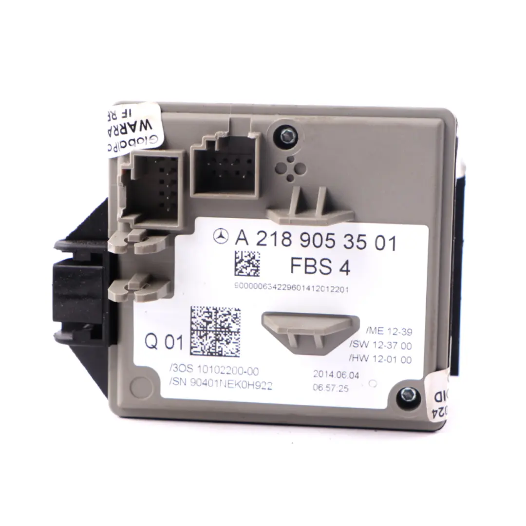  Interruptor de encendido Mercedes C207 W212 Lock Barrel control - SKU A2189053501 - Número de pieza A2189053501