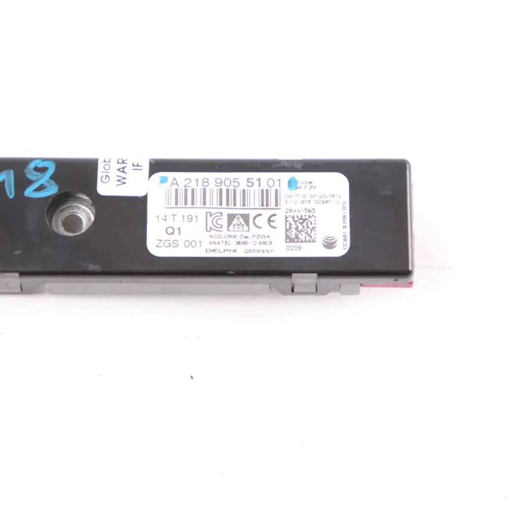 W218 Antenna Amplifier Aerial Module Rear Right O/S to Mercedes CLS with Part number A2189055101 Mercedes CLS W218 Antenna Amplifier Aerial Module Rear Right O/S - SKU A2189055101 - Part number A2189055101