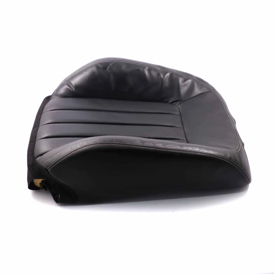 Mercedes W218 Seat Backrest Cover Front Right O/S Back Covering Black Leather - SKU A2189101047 - Part number A2189101047