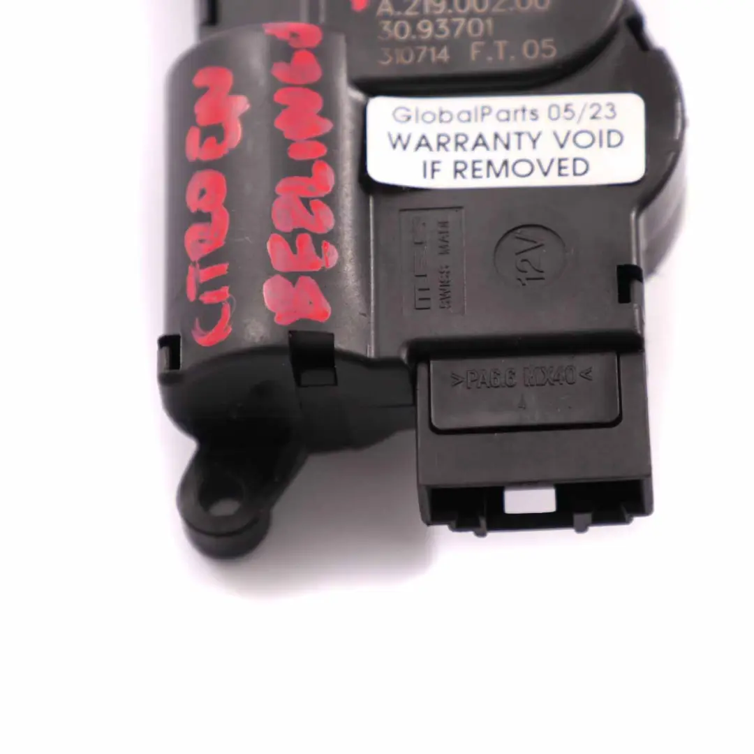  Citroen Berlingo Peugeot Partner Actuador motor aleta calentador aire - SKU A21900200 - Número de pieza A21900200