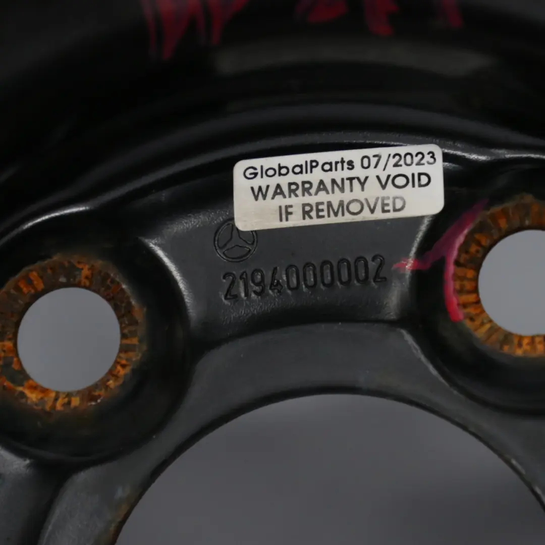 Mercedes W211 S211 W212 Notrad Felge Reserverad R17 Reifen 155/70 - SKU A2194000002-1 - Teilenummer A2194000002