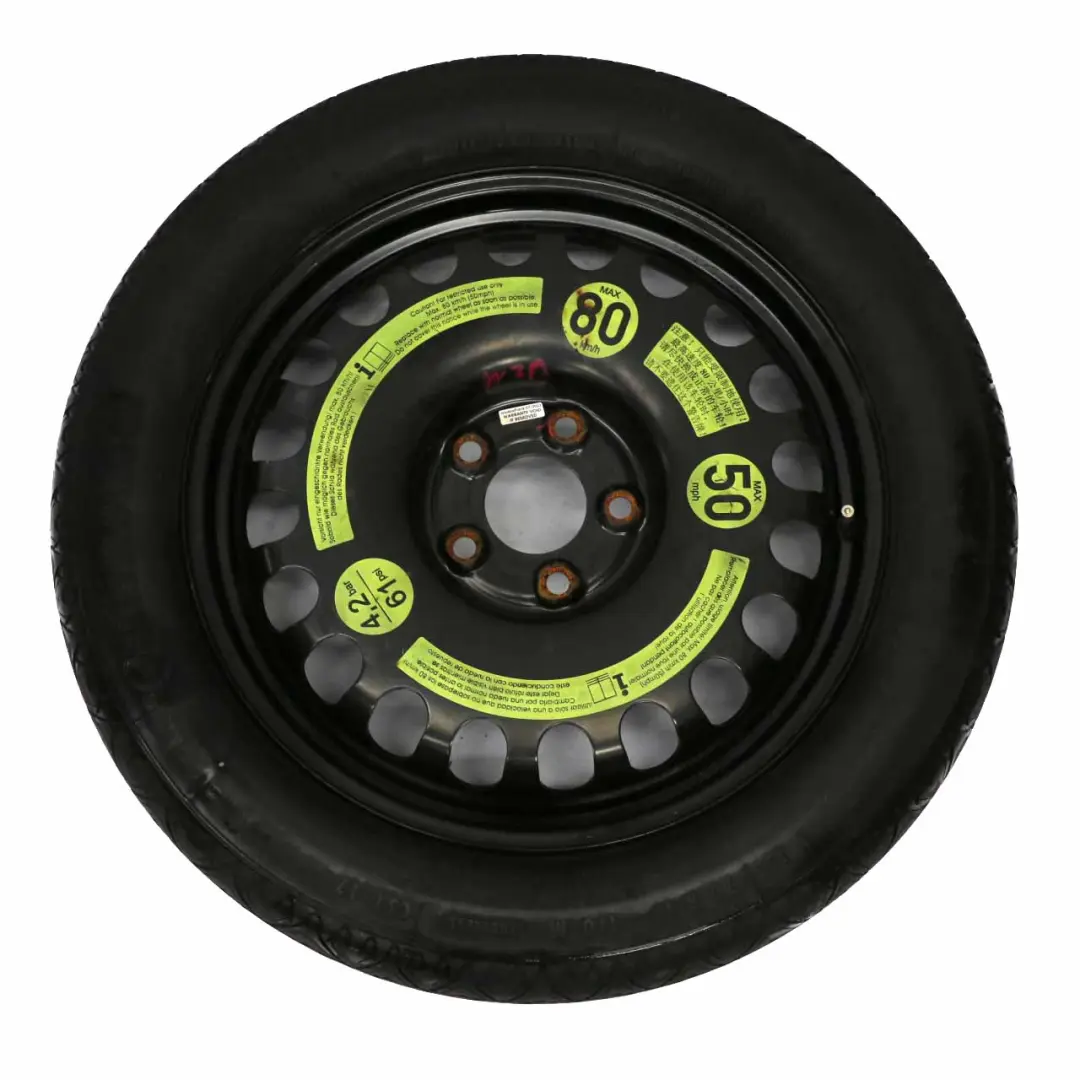 Ruota scorta compatta acciaio R17 155/70 per Mercedes W211 S211 W212 con numero di parte A2194000002 Mercedes W211 S211 W212 Ruota scorta compatta acciaio R17 155/70 - SKU A2194000002-1 - Numero di parte A2194000002