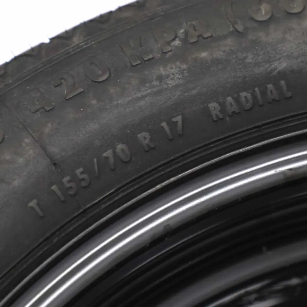 Mercedes W211 S211 W212 Roue Secours Compacte Acier R17 Pneu 155/70 - SKU A2194000002-2 - Numéro de pièce A2194000002