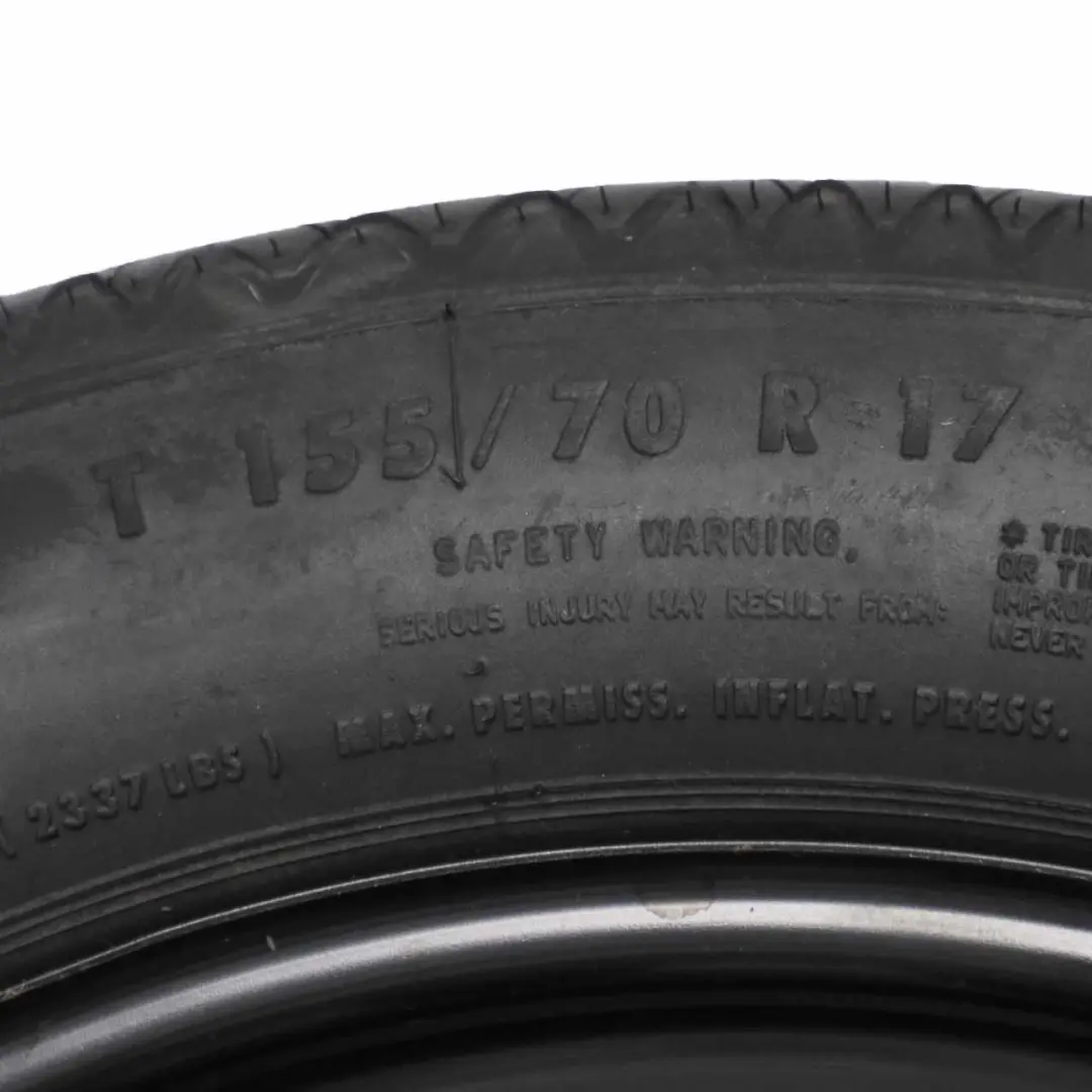 Rueda De Recambio Compacta Acero R17 155/70 para Mercedes W211 S211 W212 con número de pieza A2194000002 Mercedes W211 S211 W212 Rueda De Recambio Compacta Acero R17 155/70 - SKU A2194000002-2 - Número de pieza A2194000002