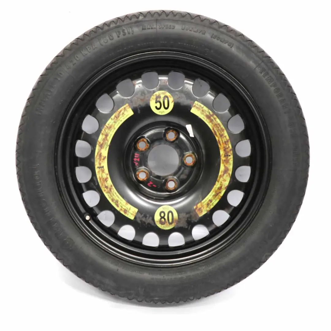 Mercedes W211 S211 W212 Roue Secours Compacte Acier R17 Pneu 155/70 - SKU A2194000002-2 - Numéro de pièce A2194000002