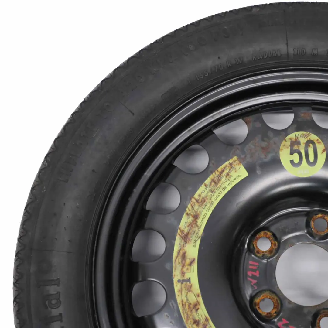 Mercedes W211 S211 W212 Ruota Scorta Compatta Acciaio R17 155/70 - SKU A2194000002-2 - Numero di parte A2194000002
