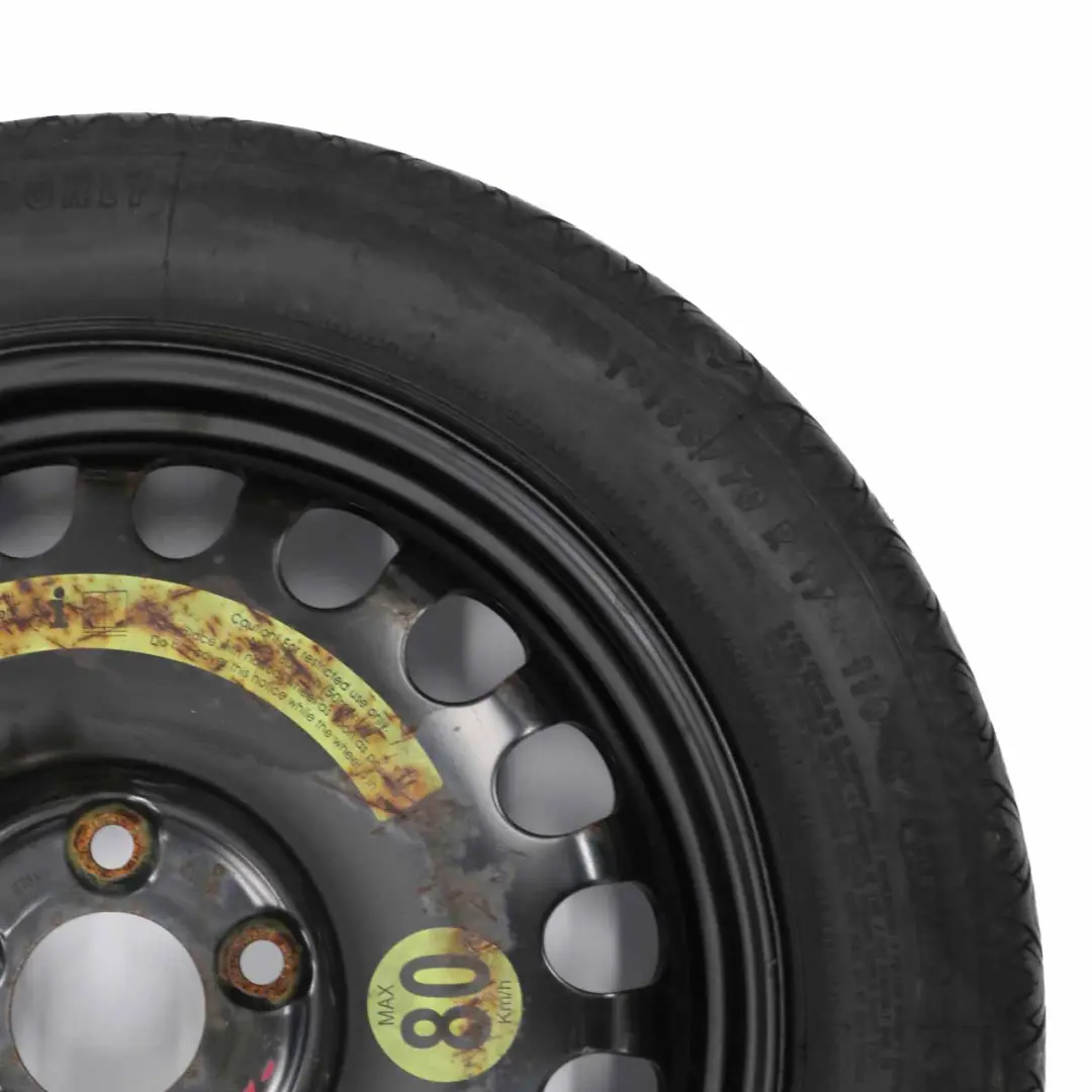 Ruota Scorta Compatta Acciaio R17 155/70 per Mercedes W211 S211 W212 con numero di parte A2194000002 Mercedes W211 S211 W212 Ruota Scorta Compatta Acciaio R17 155/70 - SKU A2194000002-2 - Numero di parte A2194000002