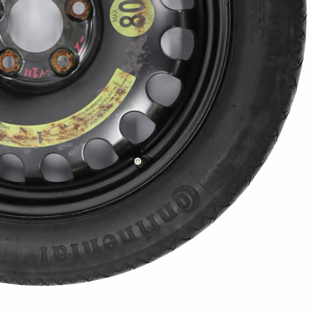 Mercedes W211 S211 W212 Roue Secours Compacte Acier R17 Pneu 155/70 - SKU A2194000002-2 - Numéro de pièce A2194000002
