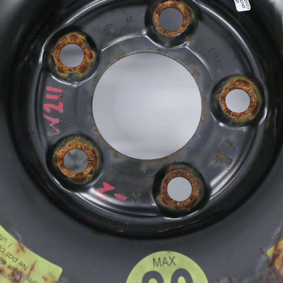 Ruota Scorta Compatta Acciaio R17 155/70 per Mercedes W211 S211 W212 con numero di parte A2194000002 Mercedes W211 S211 W212 Ruota Scorta Compatta Acciaio R17 155/70 - SKU A2194000002-2 - Numero di parte A2194000002